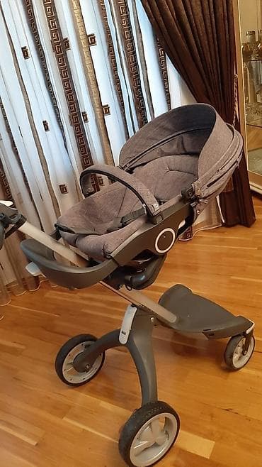 Аксессуары для колясок: Stokke kolyaska, seliqeli islenib, iki dene başligi (lulka) var, biri — 4