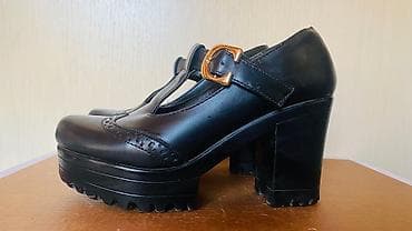 Tuflilər, Ölçü: 36, rəng - Qara, İşlənmiş