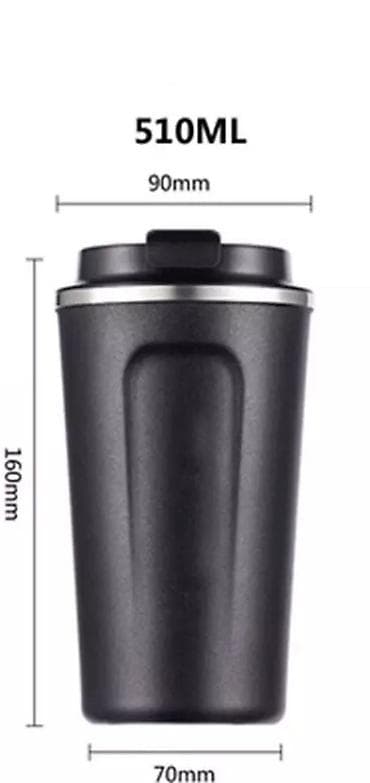 İdman oyunları: Fincan termos iki qat polat material 500 ml tutum 6-12 saat tempraturu — 5