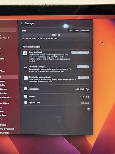 İşlənmiş Apple MacBook, 15.4 ", Intel Core i7, 512 GB — 7