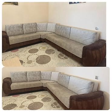 sumqayit divan: Divan satılır 400₼ Üzərində üzlükləri var, amma həmişə üzlüklə — 1