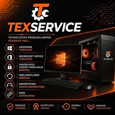 TEXSERVICE – Kompüter təmiri və texniki xidmət Xidmətlər: - Windows lalafo.az -da TEXSERVICE – Kompüter təmiri və texniki xidmət Xidmətlər: - Windows