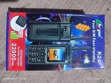 avto dinamik: Hope K24 mobil telefon Xüsusiyyətlər: - Ekran: 1.77", 128×160 (və ya — 6