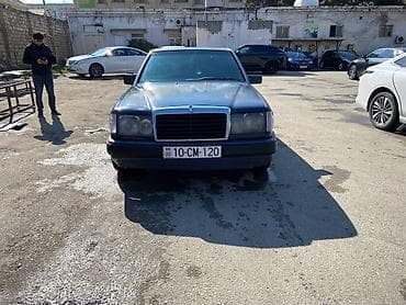 lider disk: Mercedes-Benz W124 sedan - Kuzov: 4 qapılı sedan, mavi rəng - — 5