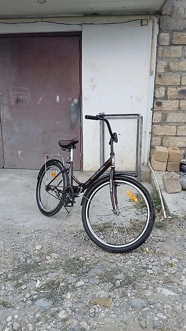 Şəhər gəzintiləri üçün rahat klassik velosiped. - Rəng: tünd