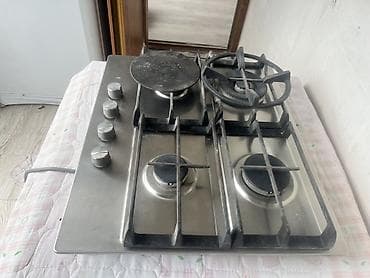 soba borusu: Daxili tip qaz plitəsi – 4 gözlü, paslanmayan polad panel — 2