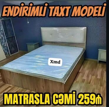 tek carpayi sekilleri: İkinəfərlik çarpayı, Matras ilə — 1