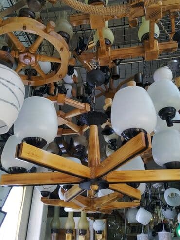 taxta cilciraq: Çılçıraq, 10 və daha çox lampa, Taxta — 1