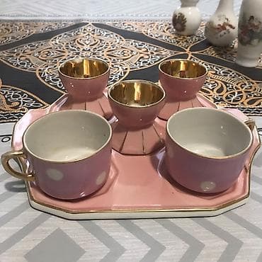 postel: Porcelan dekor dəsti - 3 ədəd kiçik dekorativ güldan: fərqli formalar — 3