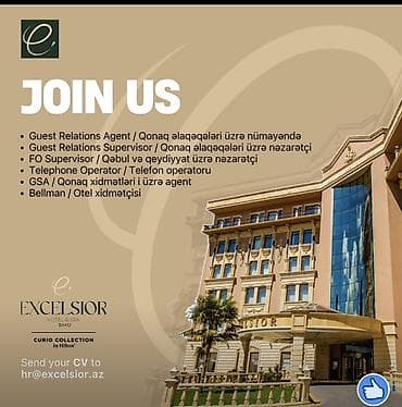 bag evinde is axtariram: 📢 Excelsior Hotel & Spa Baku, Curio Collection by Hilton — 2