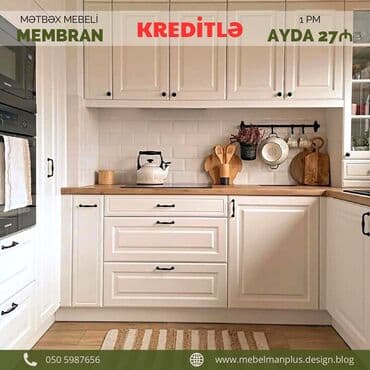 əncir cemi: Sifarişlə mətbəx dəsti, Özü çəkən petlələr, Sadə laminat, Kredit var, Pulsuz çatdırılma — 2