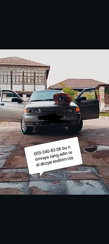 VAZ 2110 sedan - Gümüşü rəng, ön duman fənərləri və standart halogen