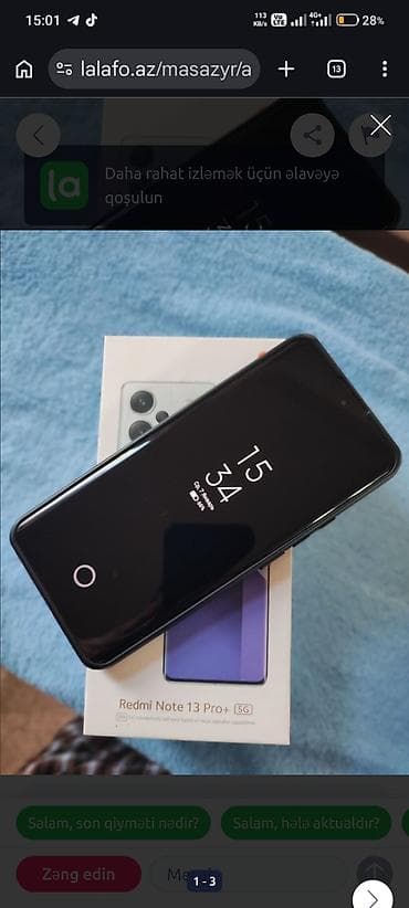 Redmi Note 13 Pro+, 256 GB, rəng - Qara, Barmaq izi lalafo.az -da Redmi Note 13 Pro+, 256 GB, rəng - Qara, Barmaq izi