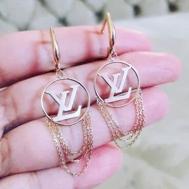 qas sirqalar: Sırğa, Sarı qızıl, 585 Əyar, 278 g — 4