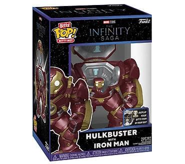 Oyuncaq fiqurlar: Bitty Pop! Bitty Bot Hulkbuster with Iron Man (Funko, Marvel Studios — 1