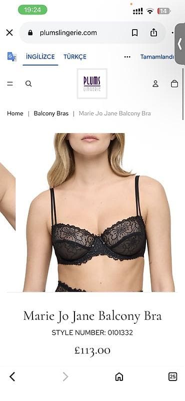 alt geyim: Marie Jo Jane Half Padded Balcony Bra – Velvet Blue - Model: Jane — 2