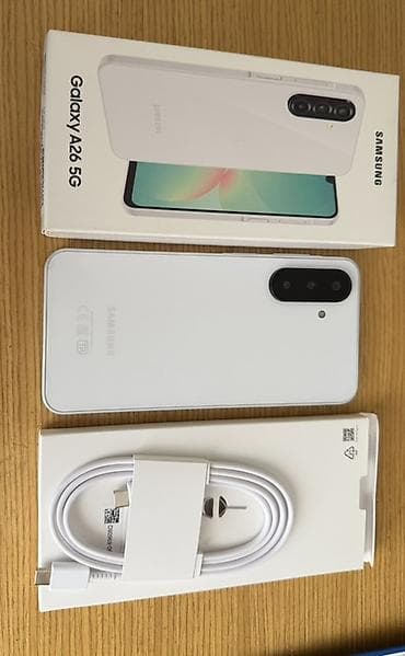 philips xenium 9@9d: Samsung Galaxy A26 5G, 128 GB, rəng - Ağ, İki sim kartlı, Zəmanət, Sensor — 1