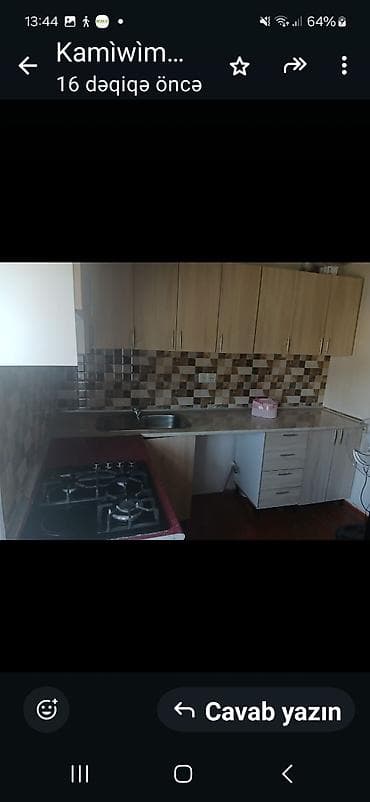 2 əl mətbəx mebeli: Mətbəx mebeli dəsti - Künc yerləşimli dizayn: yuxarı və aşağı — 2