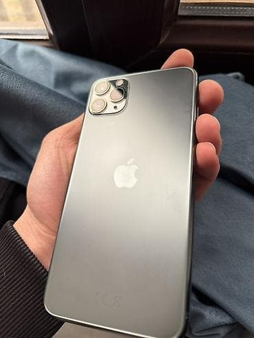 Компьютеры, ноутбуки и планшеты: IPhone 11 Pro Max, 256 ГБ, Matte Midnight Green, Face ID — 9