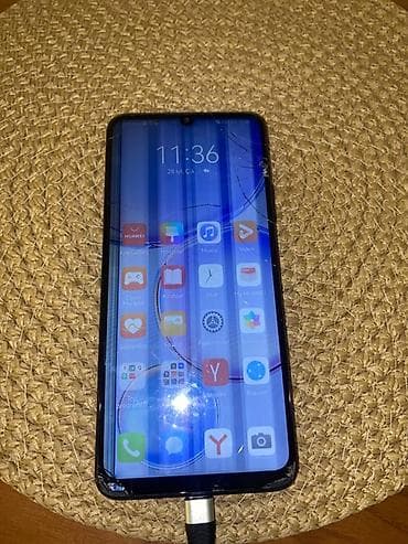 phone 12: Huawei Nova Y70, 128 GB, rəng - Qara, Qırıq — 2