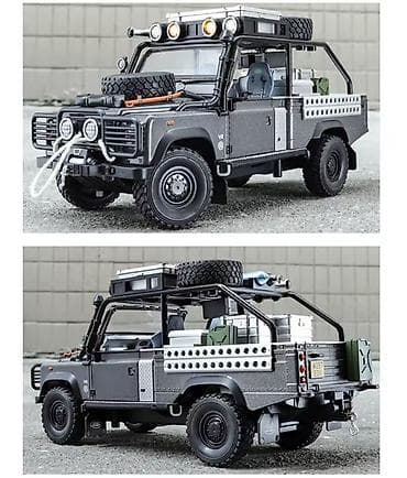 2107 modeli: Off-road model avtomobil – Defendər üslubunda detalı kolleksiya maketi — 9