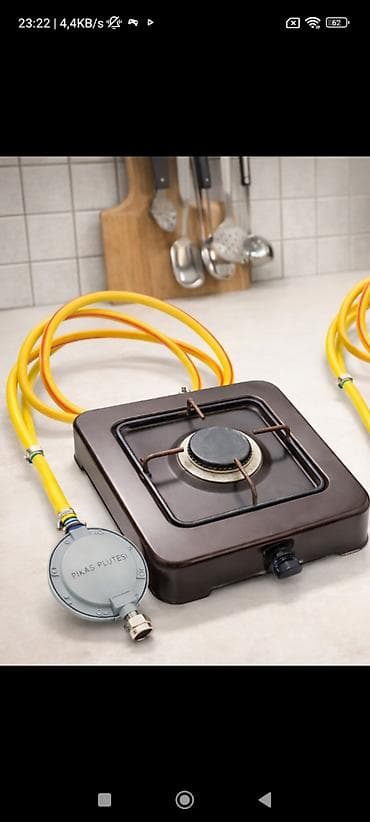 Qaz sobası Stolüstü, 1 gözlü, İşlənmiş