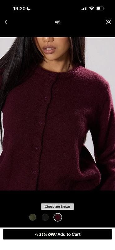 sumqayitda jaket: MUSERA qadın kardiqanı – düyməli, boş kəsim,sheindən alınıbdı 22 — 2