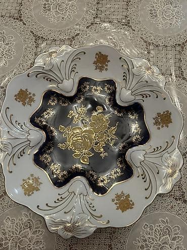 ağ süd: Məhsul: Meyvə qabı - Material: Çexiya istehsalı, əl işindən — 2