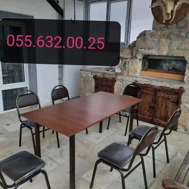 heyet ucun oturacaqlar: Dəniz qiragi üçün stol stul desti, kafe və cayxana üçün stol stul — 24