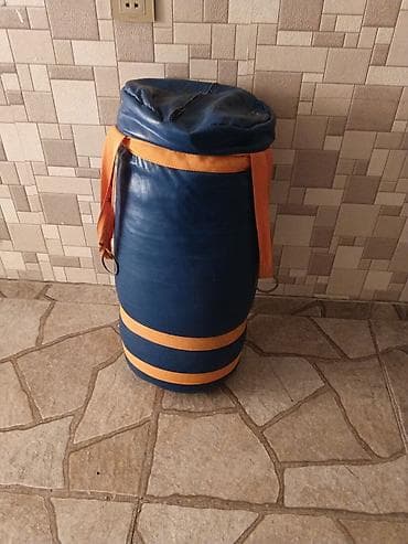 boks alceyi: Boks üçün asılqan zərbə kisəsi - Material: mavi rəngli, sıx — 1
