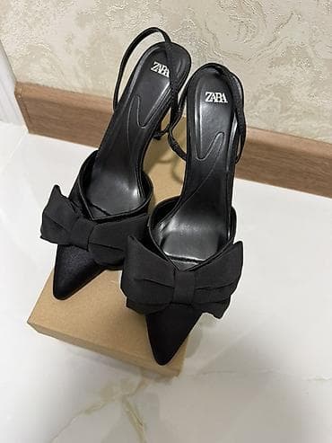 Tuflilər, Zara, Ölçü: 39, rəng - Qara, İşlənmiş