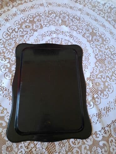 nar şirəsi çəkən: Подносы СССР Жостово. Круглой поднос d‐ 47 см, длинный- 58*43 см — 4