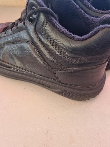 kişi botları: Qışlıq kişi ayaqqabısı – dəri, isti astarlı - Material: təbii dəri — 2