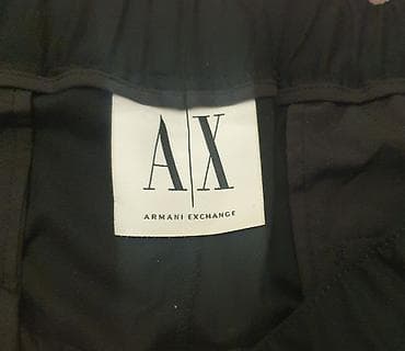 topdan geyim: Armani Exchange (A|X) kişi şalvarı. Az işlənmiş Qara rəngdə, müasir və — 2