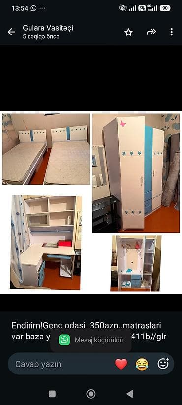 oğlan ucun canta: Endirim!Genc odasi 350azn. matraslari var baza yoxdu. Unvan — 1