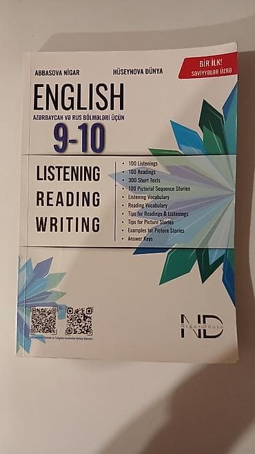 Məhsul: English 9–10 – Listening, Reading, Writing (Azərbaycanca və — 1