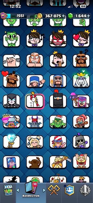 rubik kubu: Clash Royale hesabı – güclü resurs və kolleksiya - Kasa: 367 075 — 2