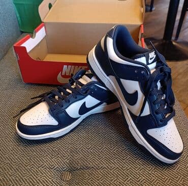 Moskviç: Nike Dunk Low (dəniz mavisi/ağ) - Klassik Dunk silueti, aşağı boğazlı — 1