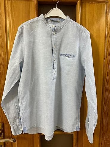 kətan dəst: Kətan köynək.H&M den alinib. Geyinilmeyib. S-M razmerə gedir — 1