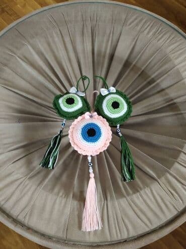 Süni güllər: Əl işi, nazar boncugu sifarişlə hazırlanır 5-12 sm ölçüdə . Həm evdə — 6