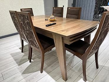 stollar instagram: Açılan, Dördbucaq masa, 6 stul — 1