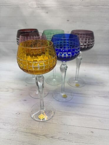 Qədəhlər, Xrustal, 6 ədədli dəst, 200 ml, Almaniya