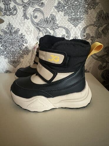 детские колготки хб купить: Uşaq qış botları - Rəng: qara/krem, sarı dartma ilgəkli arxa hissə - — 1