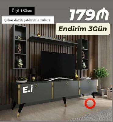 подставка для телевизора: *TV stend 179AZN💥* ✔️Rəng seçimi var *Çatdırılma və quraşdırılma — 1
