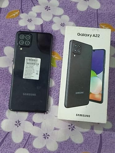 s 22 ikinci el: Samsung Galaxy A22, 128 GB, rəng - Qara, Barmaq izi — 2