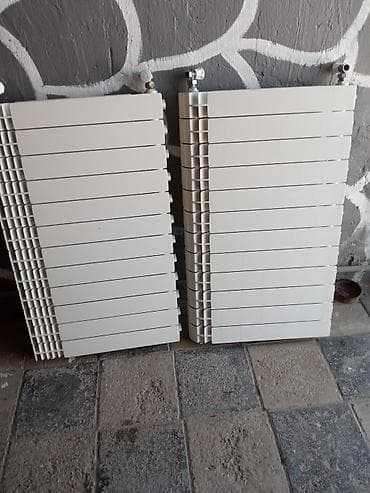 Ağ rəngli panel radiatorlar (2 ədəd) - Divara quraşdırılan, su ilə — 1
