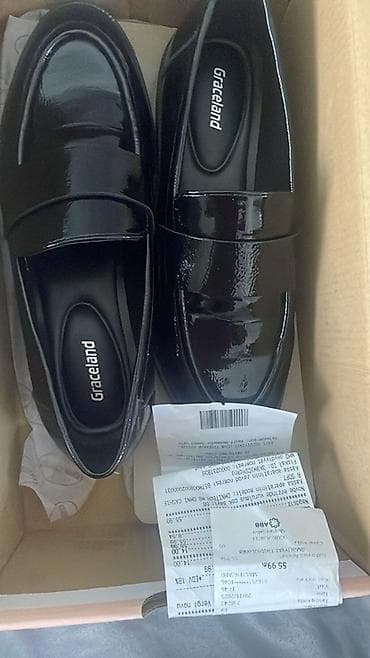 salvar: Məhsul: Qadın loafer ayaqqabıları Brend: Graceland Rəng: Qara — 1