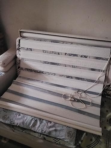 Tekstil: Zebra jalüz pərdə - Növ: zebra (iki qatlı, şəffaf və qapalı zolaqlar) — 1