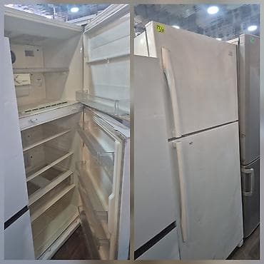 İki qapılı soyuducu (yuxarıda dondurucu, aşağıda əsas bölmə) -