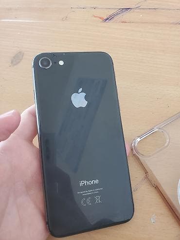 telefon gence: IPhone 8, 64 GB, Qara, Barmaq izi — 1